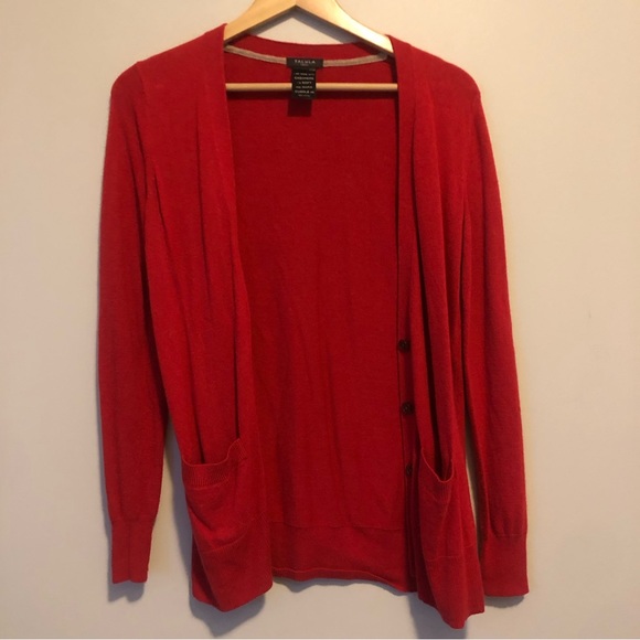 NWOT Red Talula Cashmere Button Cardigan Size S - Picture 5 of 5